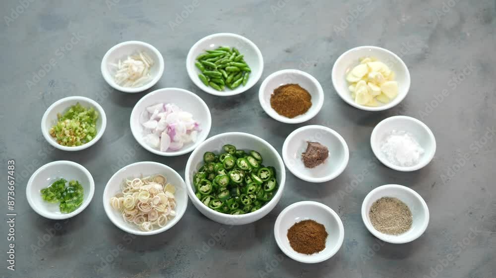 Spices and ingredients for cooking Spices and ingredients for cooking