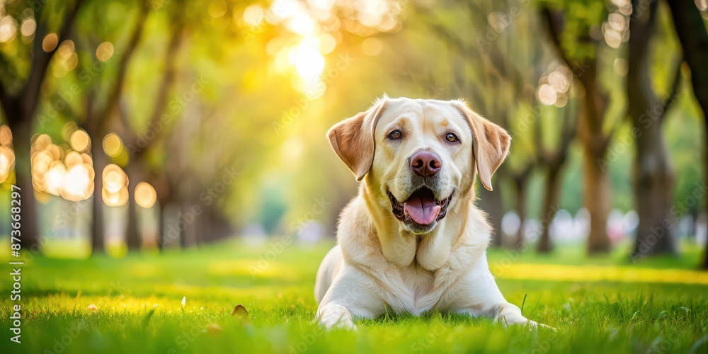 Friendly and loyal Labrador retriever dog playing in the park, labrador, retriever, dog, pet, animal, friendly, loyal, playful Friendly and loyal Labrador retriever dog playing in the park, labrador, retriever, dog, pet, animal, friendly, loyal, playful
