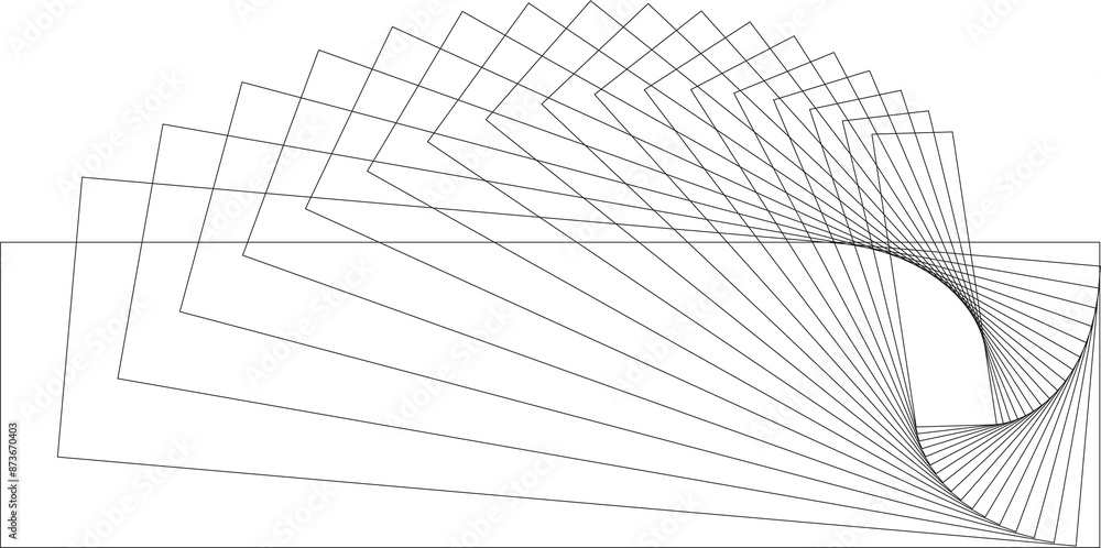Dynamic lines in square logo, symbol, icons, monogram Dynamic lines in square logo, symbol, icons, monogram