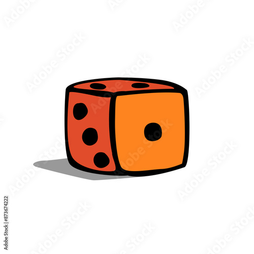 vector illustration of a dice icon