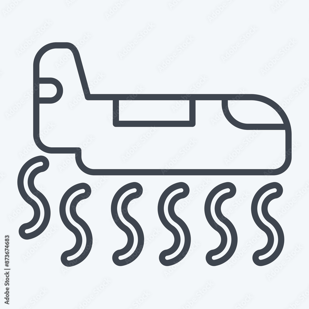 Icon Firefighting Aircraft. related to Firefighter symbol. line style. simple design editable. simple illustration Icon Firefighting Aircraft. related to Firefighter symbol. line style. simple design editable. simple illustration