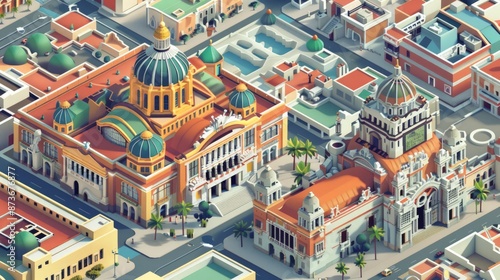Mexico City Aztec Heritage urban layout