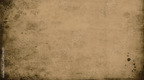 Stained blotchy paper texture. Moving painted lines on old paper background. Old paper texture. Live art drawing background. Old paper background with live art drawing. 4k. Blank background.