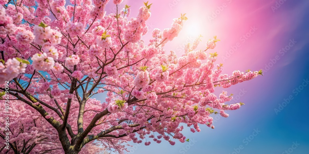 Blooming sakura tree in full pink blossom, spring, nature, Japanese, cherry blossom, floral, petals, flowers, sakura, tree Blooming sakura tree in full pink blossom, spring, nature, Japanese, cherry blossom, floral, petals, flowers, sakura, tree