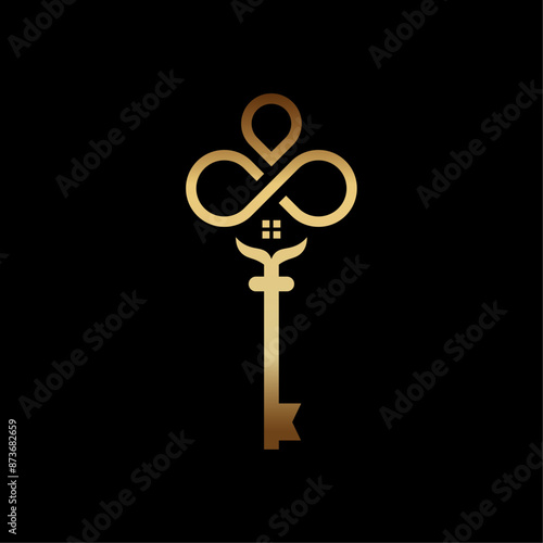 Minimalist Luxury Property Logo Icon Vector