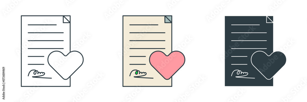 Divorce Icon symbol vector illustration isolated on white background Divorce Icon symbol vector illustration isolated on white background