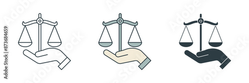 Civil Law Icon. Legal and Law theme symbol vector illustration isolated on white background