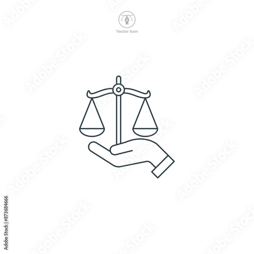 Civil Law Icon. Legal and Law theme symbol vector illustration isolated on white background