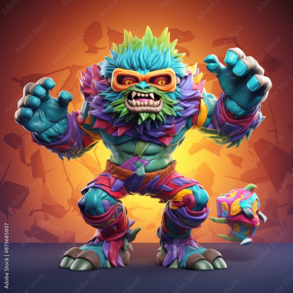Supercharged Psychedelic Monster Superheroes in Action - Vibrant and Exciting Kids' Theme with Heroic Dynamism Supercharged Psychedelic Monster Superheroes in Action - Vibrant and Exciting Kids' Theme with Heroic Dynamism