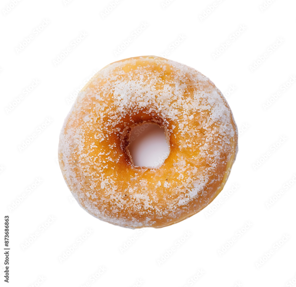 Donut with sugar isolated on Transparent background. png Donut with sugar isolated on Transparent background. png