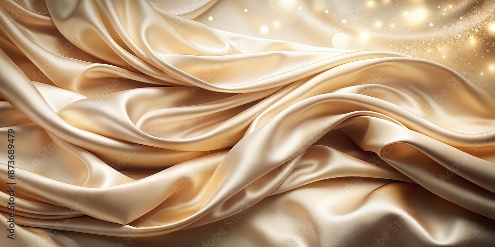 Obraz premium Elegant silk background with luxurious texture and shimmering sheen, silk, background, elegant, luxurious, texture, shimmering