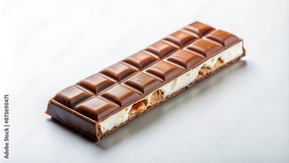 Kinder Country chocolate bar on white background, Lviv, Ukraine, sweet, treat, snack, milk chocolate, hazelnut Kinder Country chocolate bar on white background, Lviv, Ukraine, sweet, treat, snack, milk chocolate, hazelnut