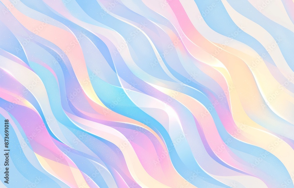 Abstract Colorful Background with Wavy Pastel Lines Abstract Colorful Background with Wavy Pastel Lines