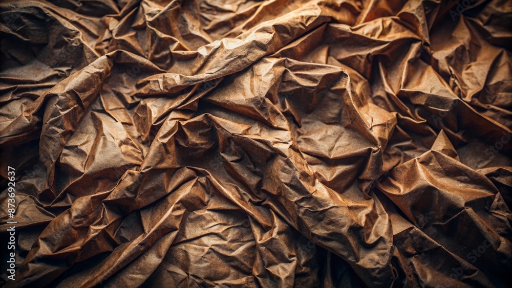Crinkled dark paper with intricate folds and deep creases, showcasing subtle shadows and rich texture in a minimalist setting. Crinkled dark paper with intricate folds and deep creases, showcasing subtle shadows and rich texture in a minimalist setting.