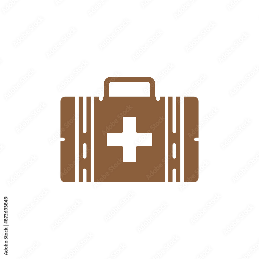 Obraz premium first aid kit logo icon