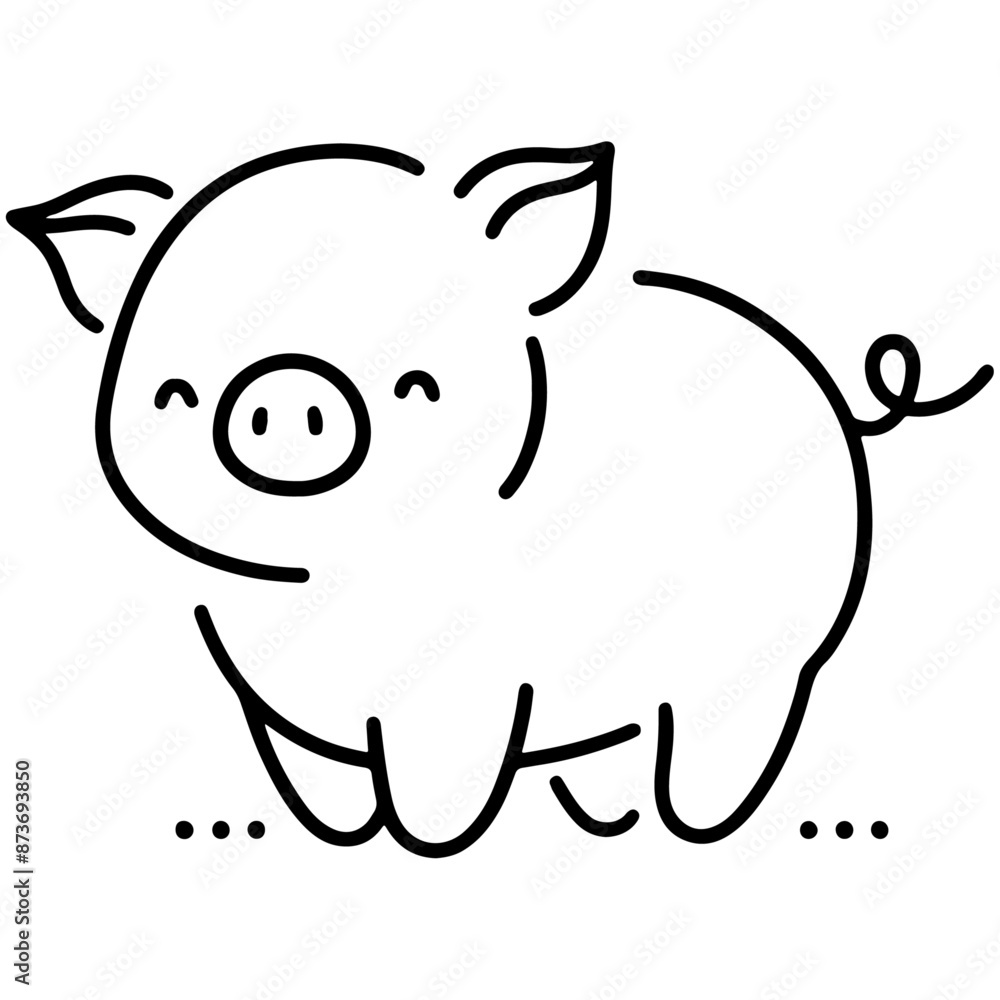 cute animal doodle cartoon design hand drawn wild animal pet and farm animal cute animal doodle cartoon design hand drawn wild animal pet and farm animal