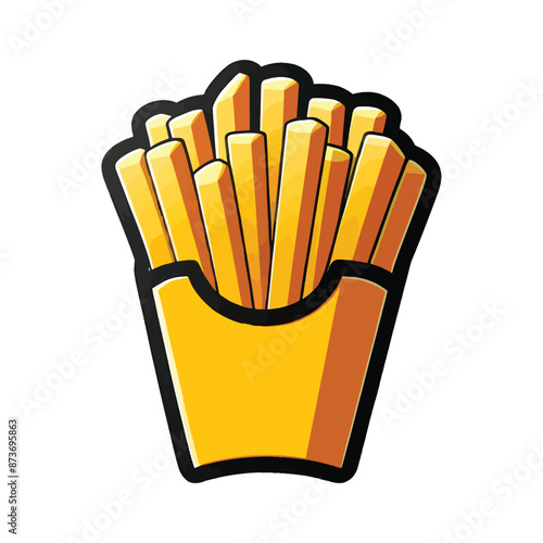 French Fries Illustration icon