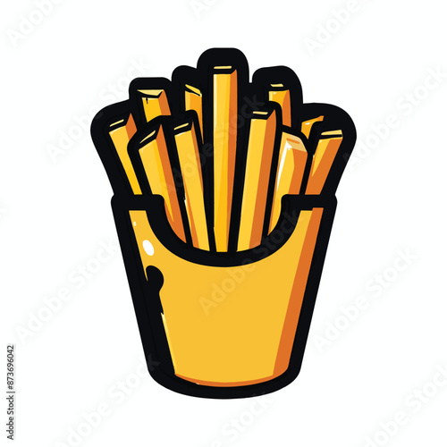 French Fries Illustration icon