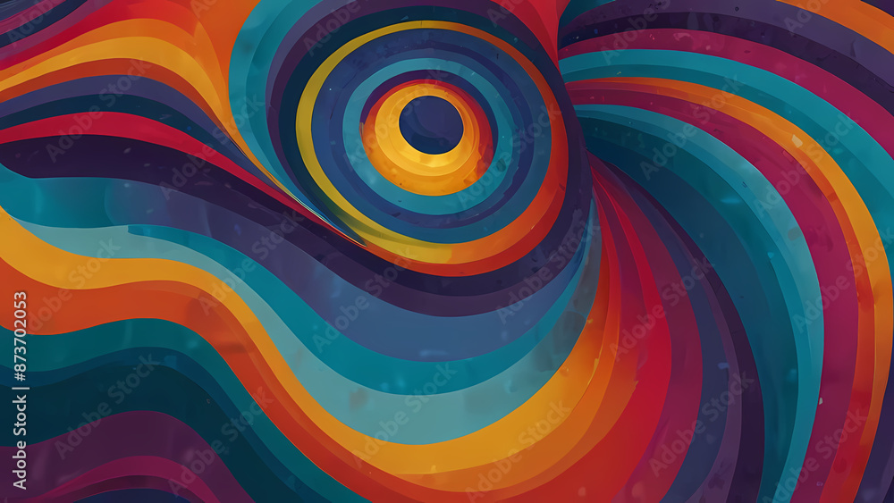 abstract illustration that embodies the essence of Swirl with vibrant color palette theme abstract illustration that embodies the essence of Swirl with vibrant color palette theme