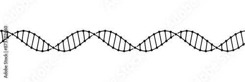 Seamless tileable illustration of a DNA molecule fragment