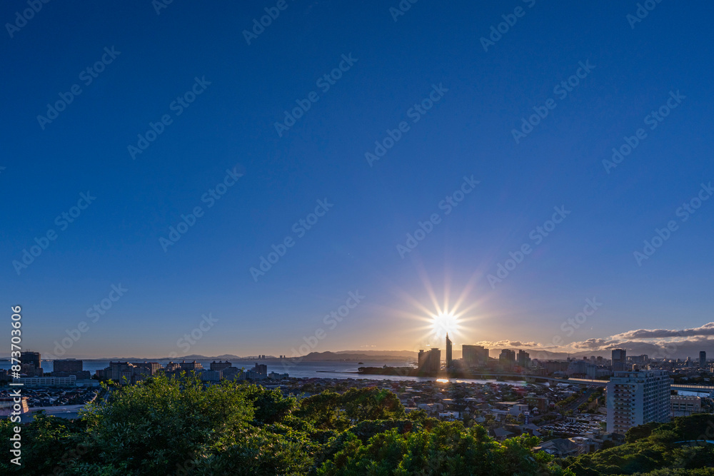 Fototapeta premium 美しい福岡の都市風景