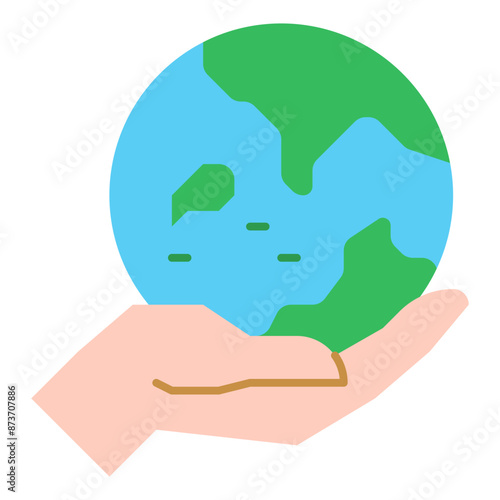 save world flat icon