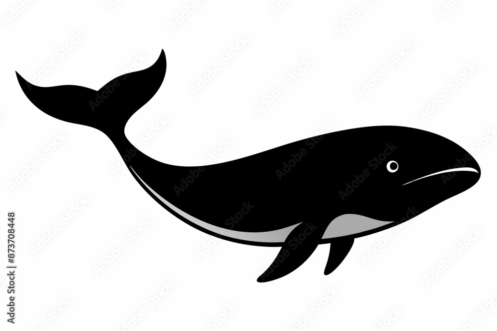 Whale vector illustration, whale jumping isolated on white, whale silhouette, whale vector art Whale vector illustration, whale jumping isolated on white, whale silhouette, whale vector art