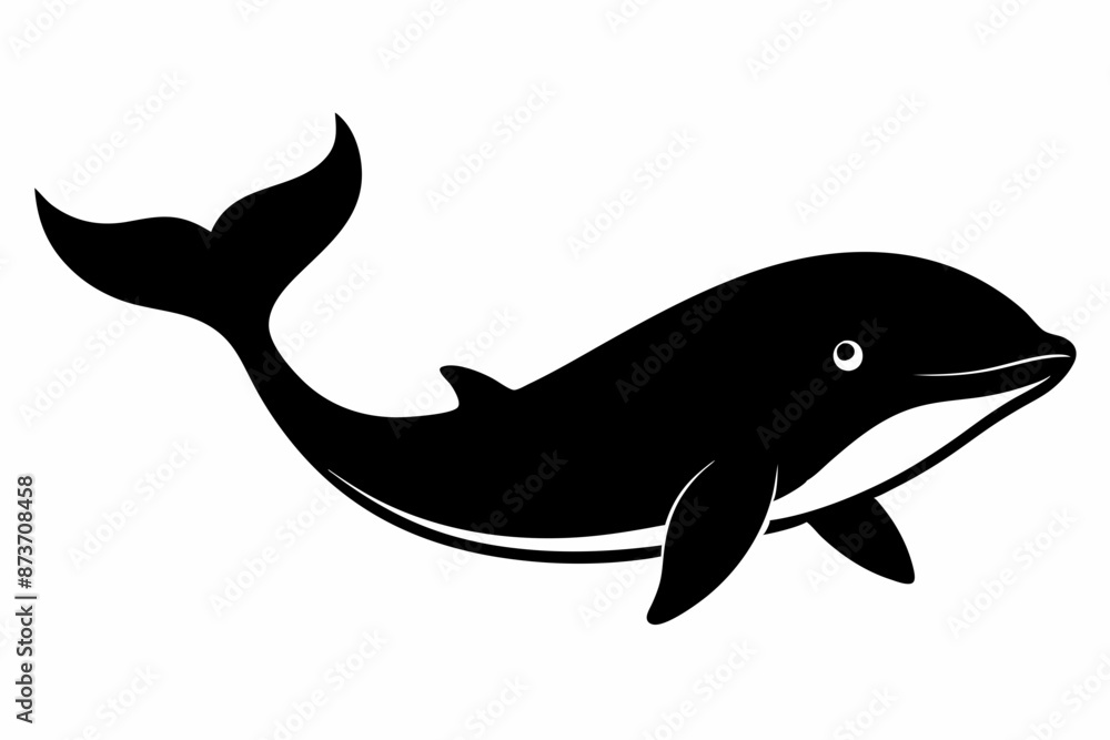 Whale vector illustration, whale jumping isolated on white, whale silhouette, whale vector art Whale vector illustration, whale jumping isolated on white, whale silhouette, whale vector art