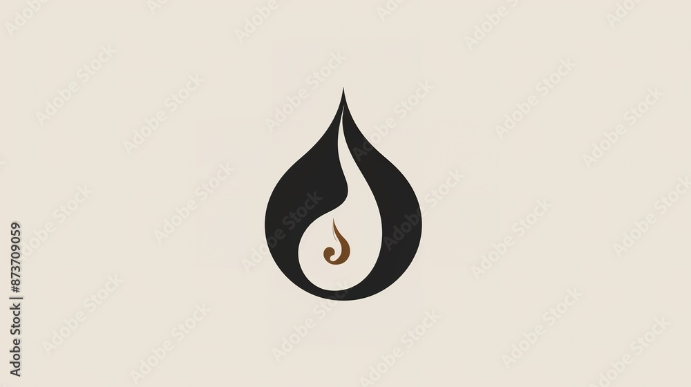 simple and elegant logo of an oil drop simple and elegant logo of an oil drop