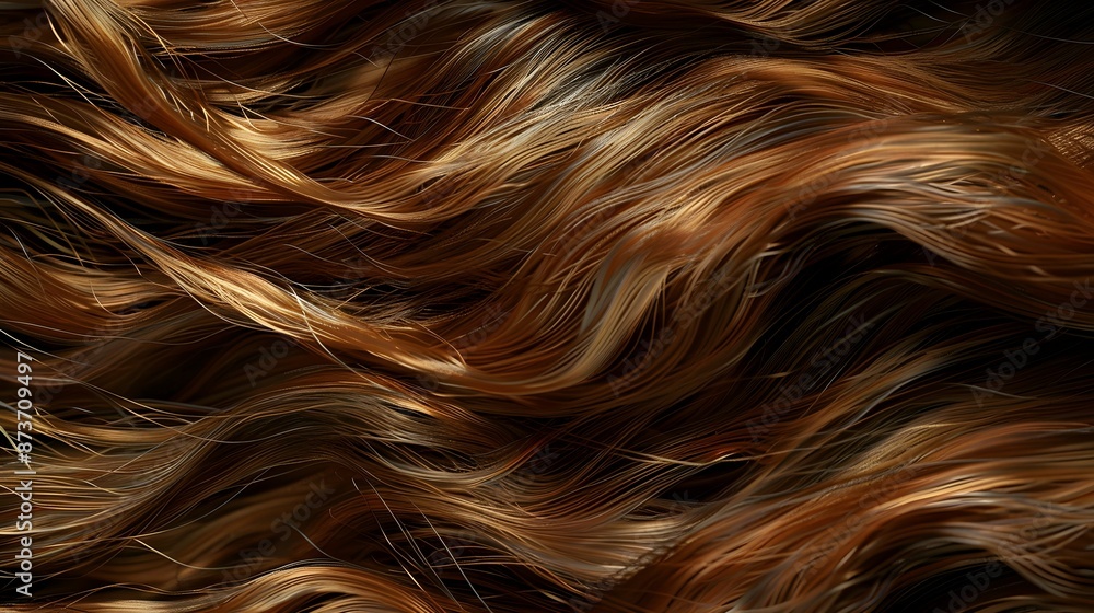 Naklejka premium Hair texture background, strands and follicular surface.