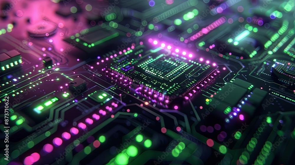 Close-up View of Central Processing Unit Representing AI and the Concept of Creating Images from Human Intelligence Close-up View of Central Processing Unit Representing AI and the Concept of Creating Images from Human Intelligence