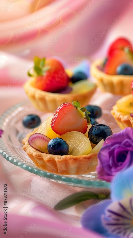 a beautiful display of strawberry and blueberry a beautiful display of strawberry and blueberry