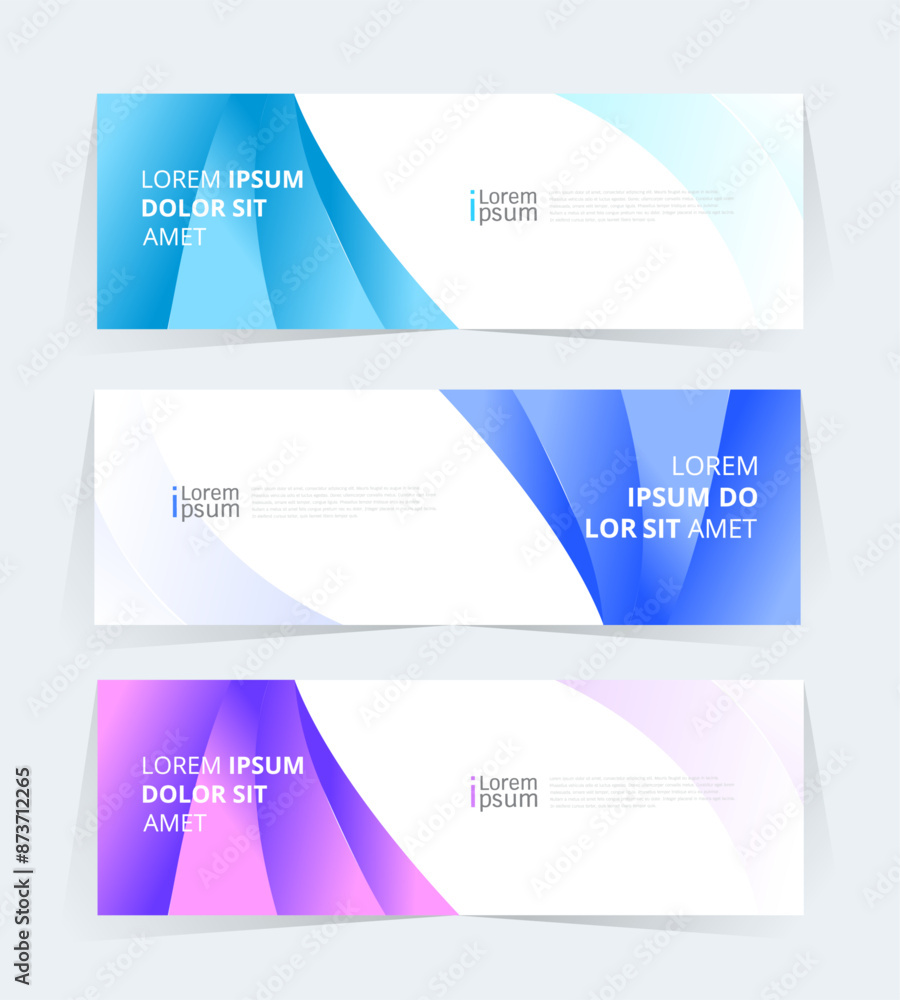 Fototapeta premium Geometric banner design with Vector presentation template.