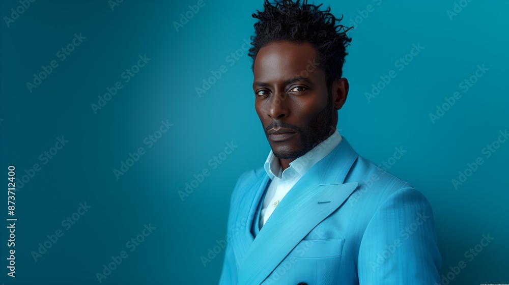 Male fashion model - fashion shoot - wearing a high-end business suit - quirky charm - eccentric vibe - intense expression - magazine ... Male fashion model - fashion shoot - wearing a high-end business suit - quirky charm - eccentric vibe - intense expression - magazine ...