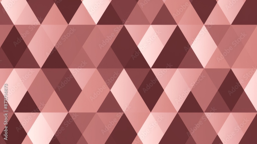 A pattern of overlapping pink and brown triangles creates a textured background A pattern of overlapping pink and brown triangles creates a textured background