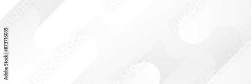 Abstract white Geometric banner design background.