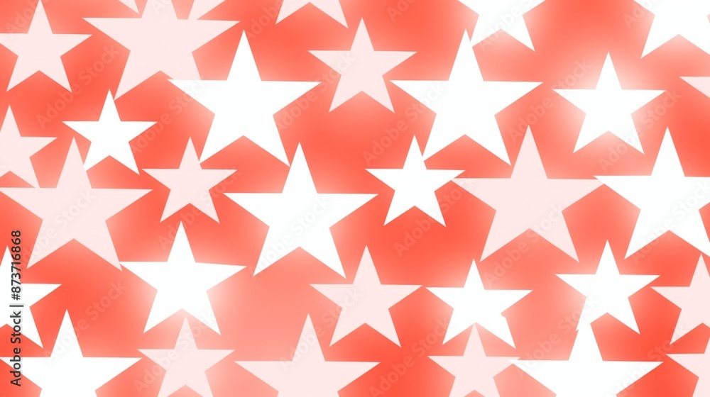 graphic of white stars layered on a coral background graphic of white stars layered on a coral background