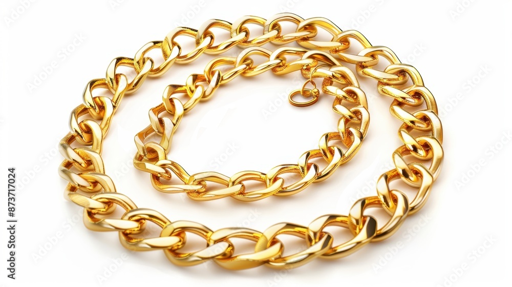 Obraz premium Gold Chain Necklace Close-up