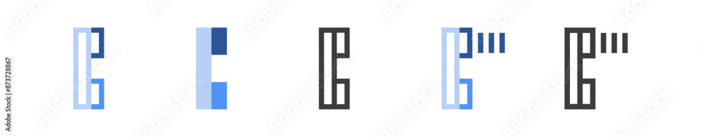 Set of phone icon vector illustration Set of phone icon vector illustration