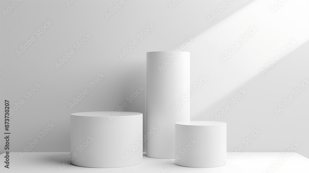 Minimalist White Podium Product Stand Display - Clean and Simple Presentation for Products Minimalist White Podium Product Stand Display - Clean and Simple Presentation for Products