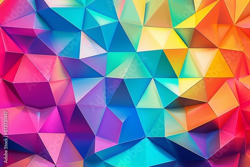  Abstract Low-Poly background. triangulated texture. Design 3d. Polygonal geometrical pattern. Triangular modern style