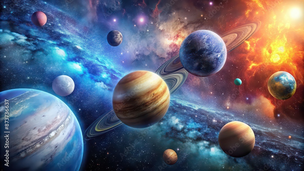 Artistic wallpaper of planets in the universe, space, planets, galaxy, stars, astronomy, universe, cosmic, celestial, Earth Artistic wallpaper of planets in the universe, space, planets, galaxy, stars, astronomy, universe, cosmic, celestial, Earth