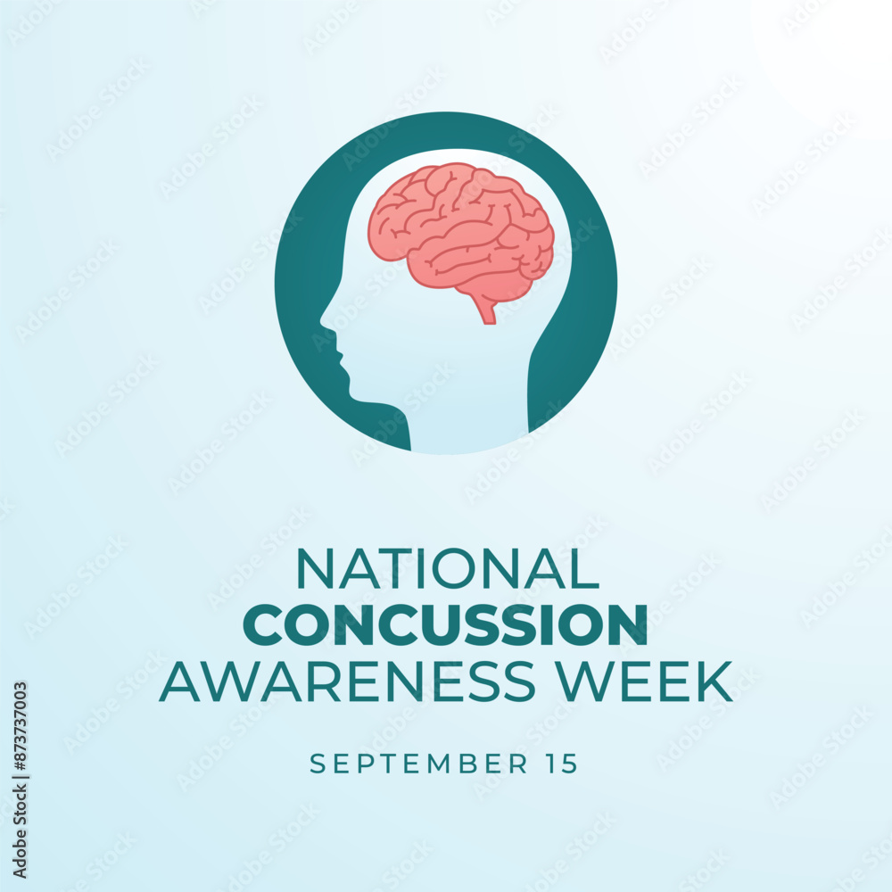 National Concussion Awareness Day. Flat art design. Vector ribbon. Good for celebration template usage. eps 10. National Concussion Awareness Day. Flat art design. Vector ribbon. Good for celebration template usage. eps 10.