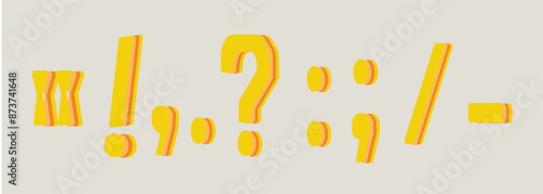 Punctuation marks symbol