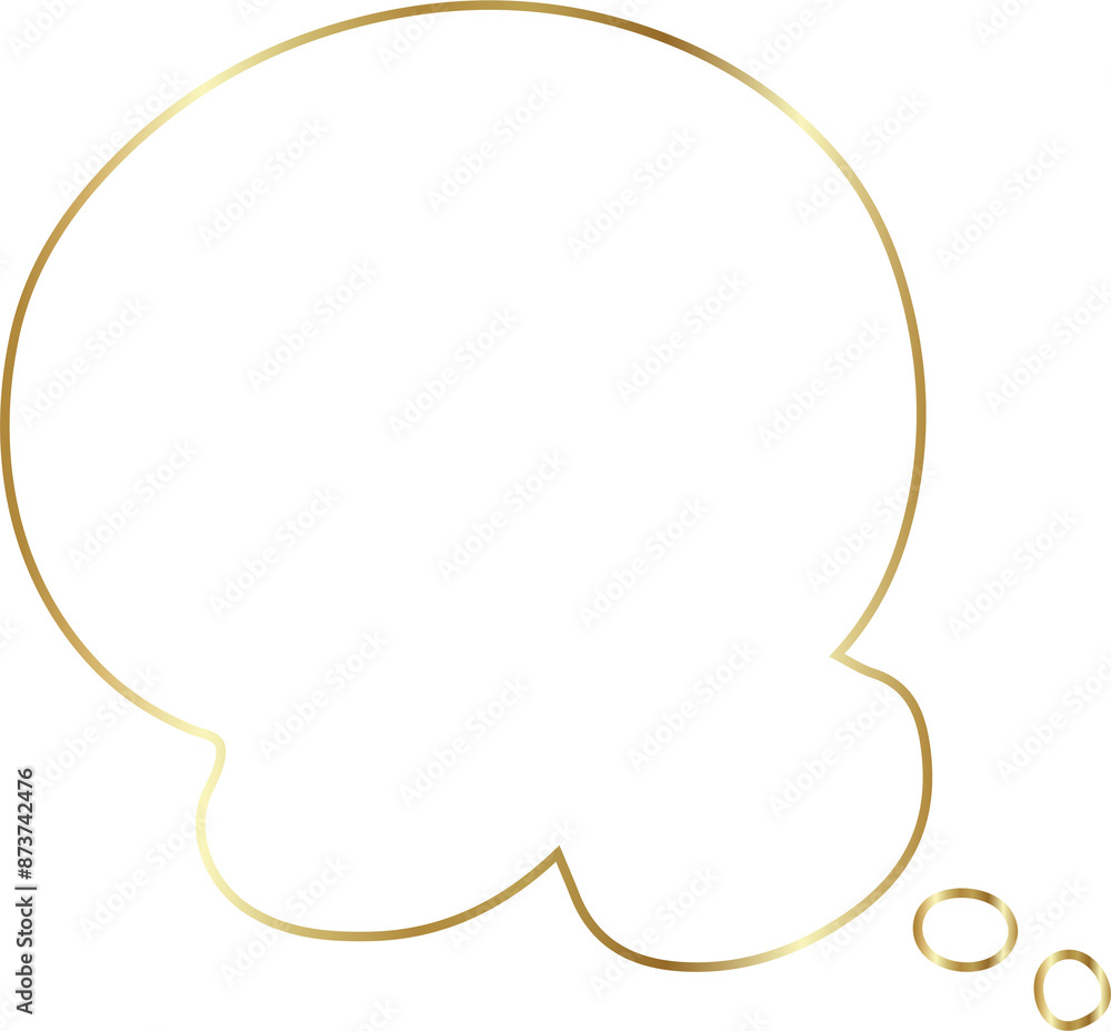 Golden speech bubble luxury icon, dialogue, text, chat Golden speech bubble luxury icon, dialogue, text, chat