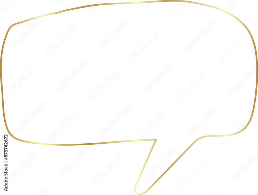 Golden speech bubble luxury icon, dialogue, text, chat Golden speech bubble luxury icon, dialogue, text, chat
