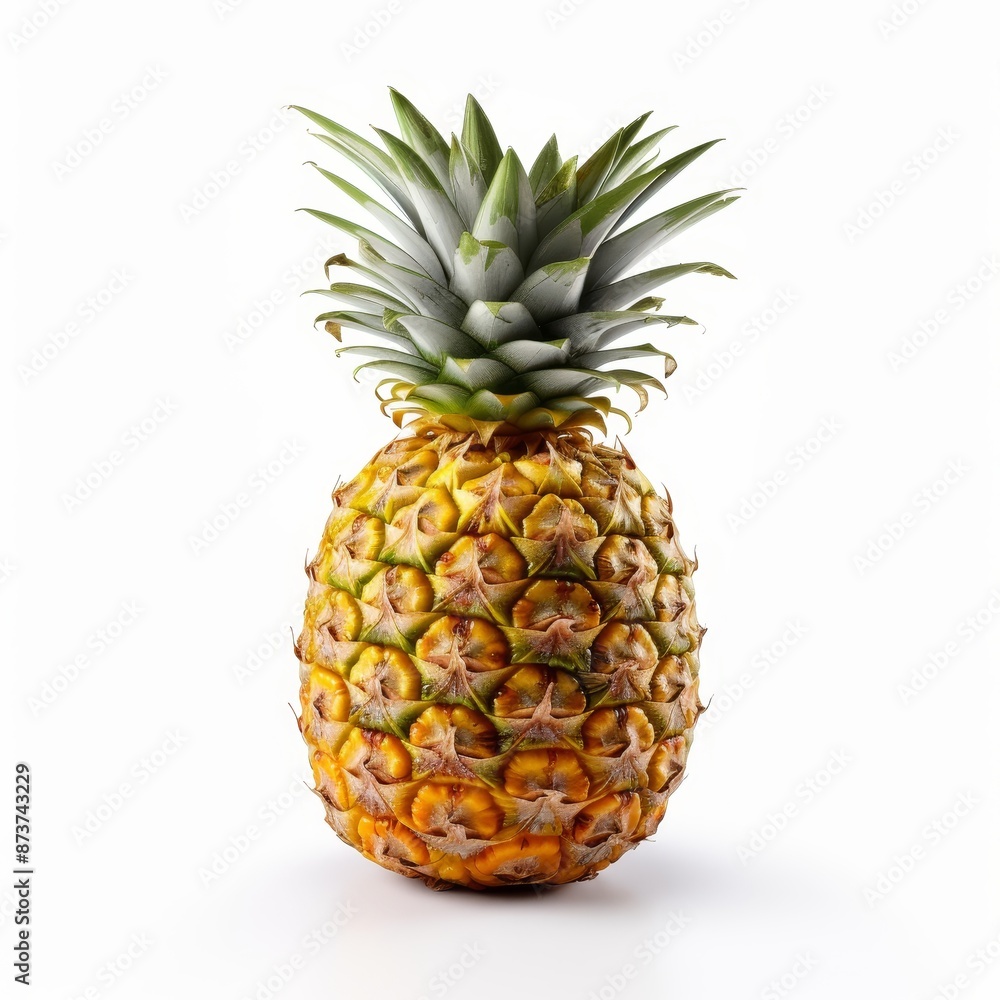 Fototapeta premium Pineapple on isolated White Background.