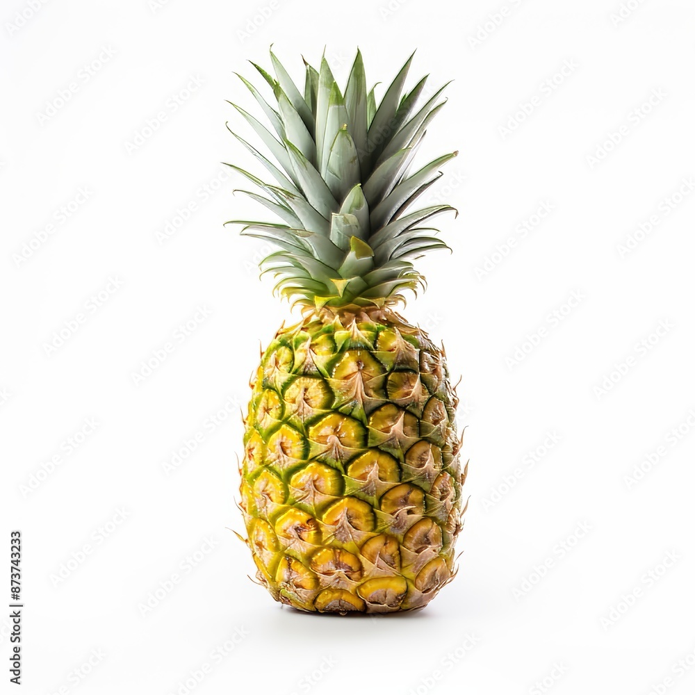 Fototapeta premium Pineapple on isolated White Background.