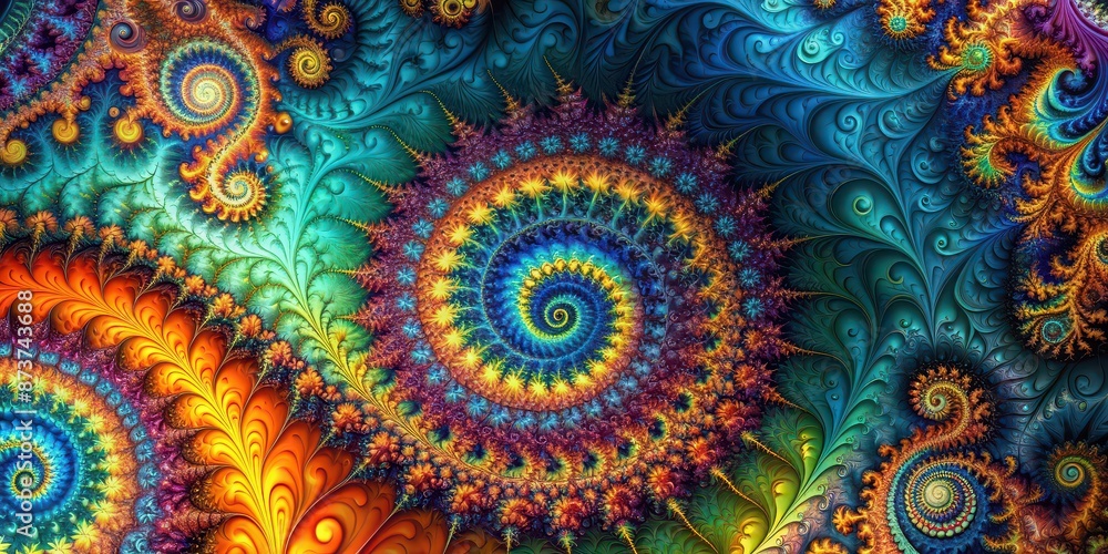 Abstract fractal background with intricate patterns and vibrant colors, fractal, abstract, background, design Abstract fractal background with intricate patterns and vibrant colors, fractal, abstract, background, design