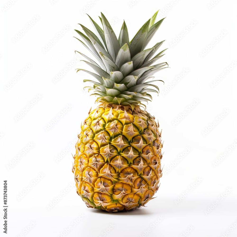 Pineapple on isolated White Background. Pineapple on isolated White Background.
